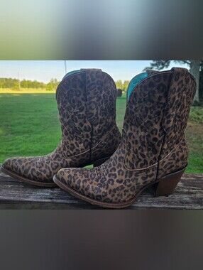 Corral Leopard Heeled Boots